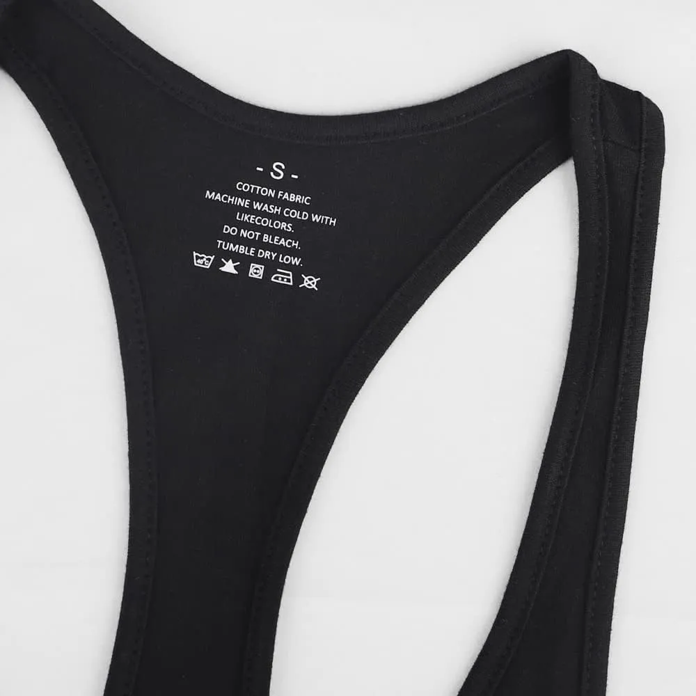 GYMAPE Mens Stringer Gym Bodybuilding Tank Tops Cotton for Workout with Arch Hem