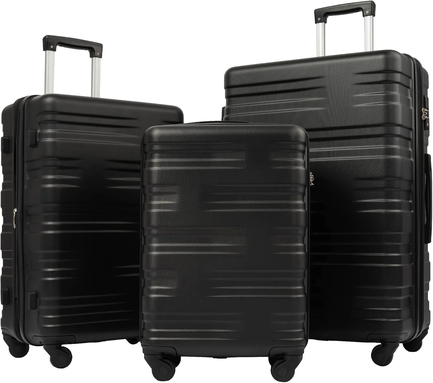 Hardshell Luggage Sets 3 Pcs Spinner Suitcase with TSA Lock Lightweight 20''24''28''
