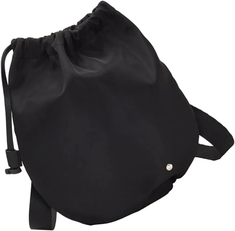 Homoyoyo Crossbody Bag Oxford Nylon Drawstring Bucket Sling Bag for Shopping Travel Daily Use