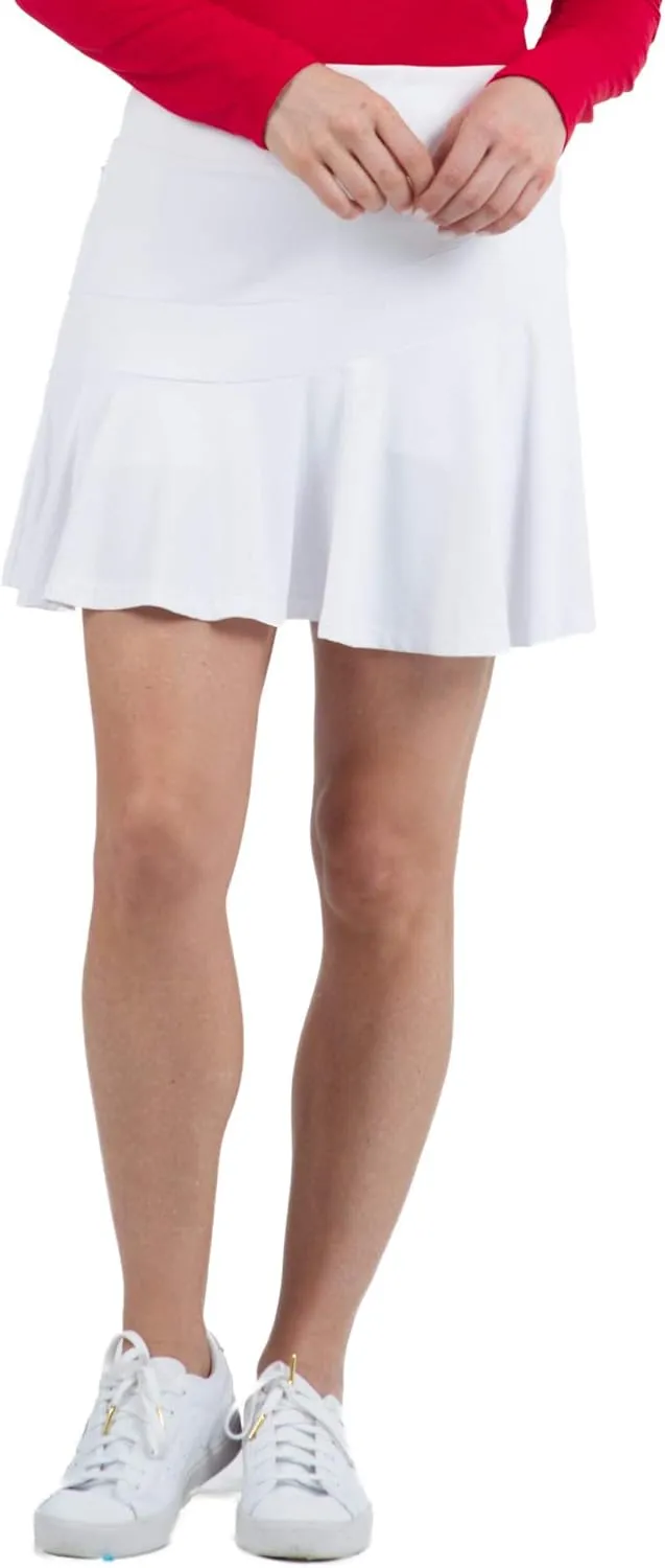 IBKUL Athleisure Wear Sun Protective UPF 50  Icefil Cooling Flounce Skort with Back Pockets - 20000
