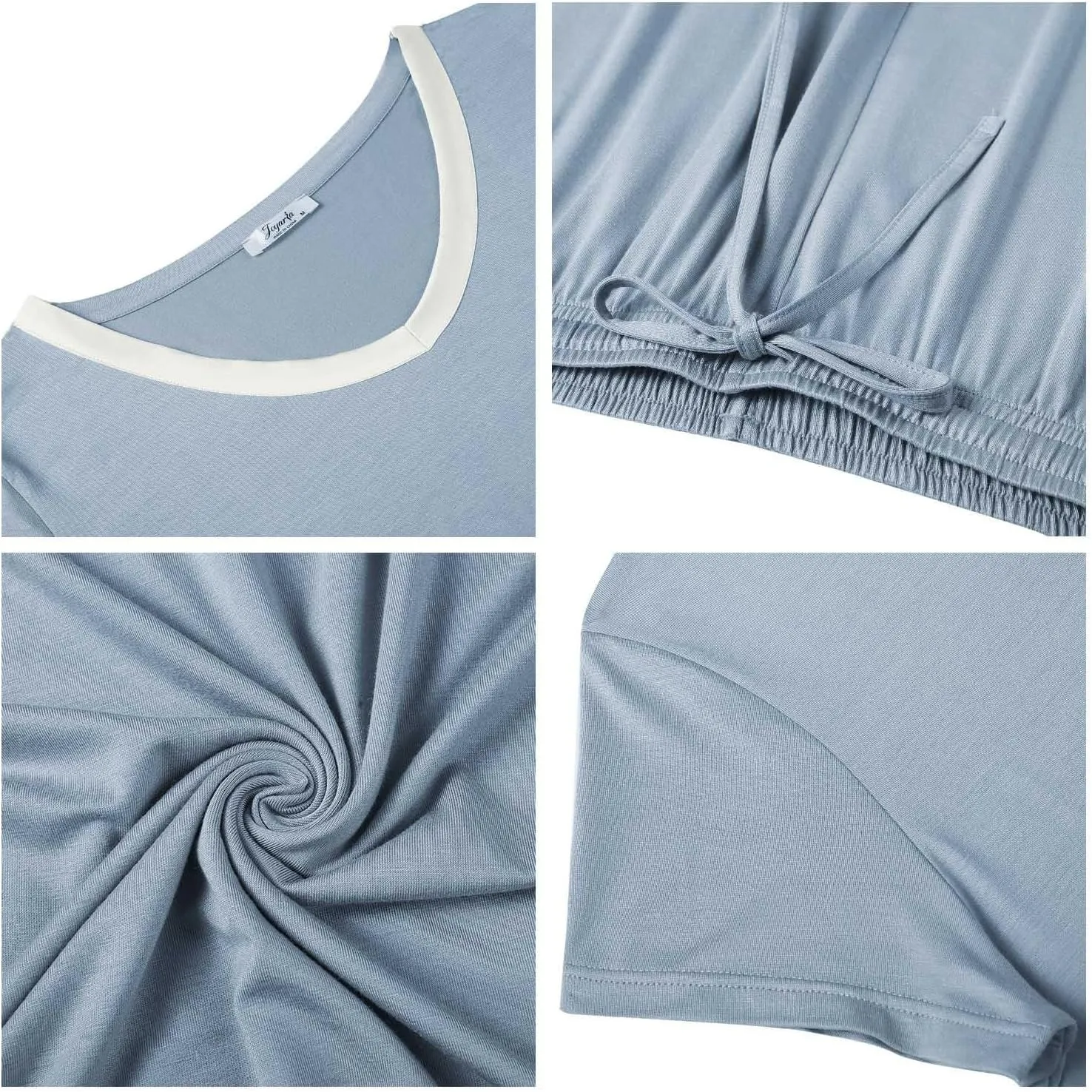 Joyaria Cooling Pajamas Bamboo Viscose Lightweight PJs Set Women Wicking Sleepwear for Night Sweat S-XXL