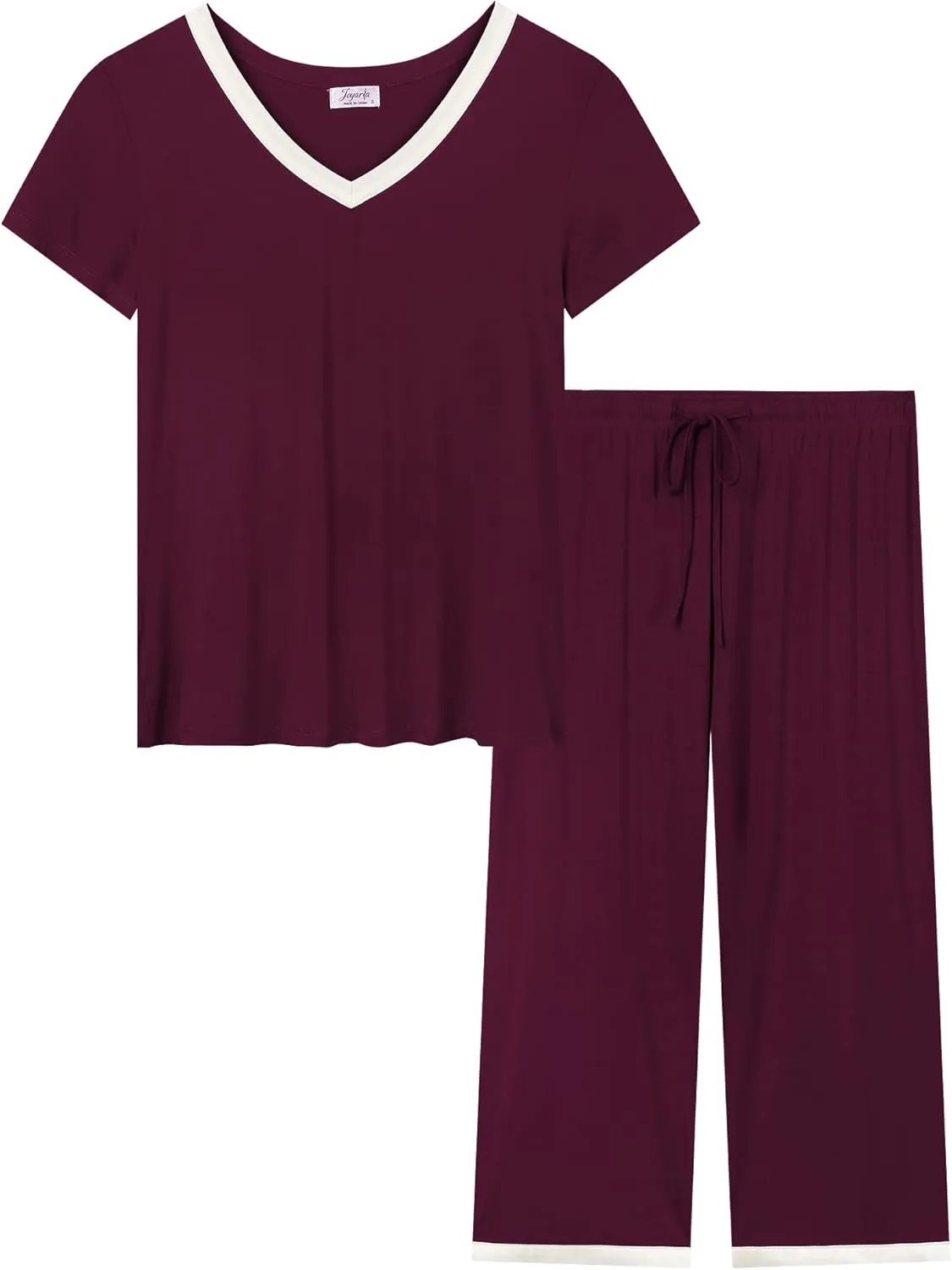 Joyaria Cooling Pajamas Bamboo Viscose Lightweight PJs Set Women Wicking Sleepwear for Night Sweat S-XXL