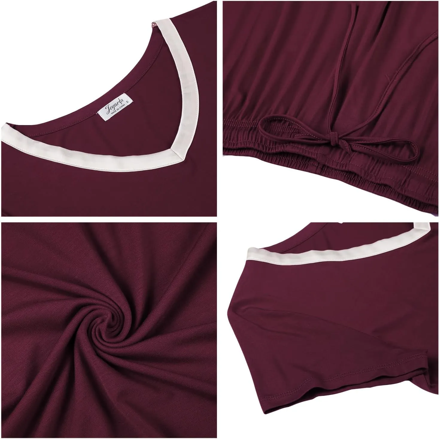 Joyaria Cooling Pajamas Bamboo Viscose Lightweight PJs Set Women Wicking Sleepwear for Night Sweat S-XXL