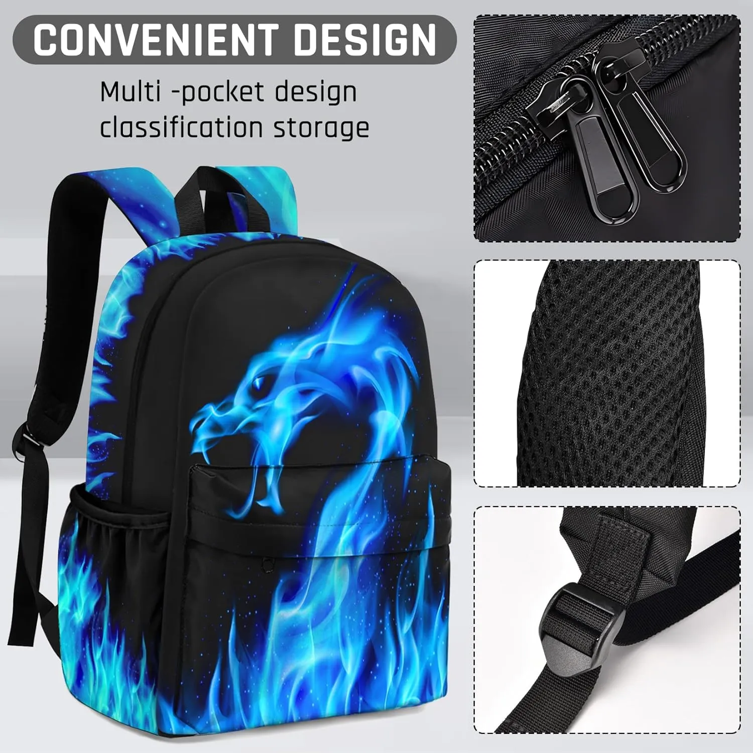 Kids Backpack for BoysCool Boys Backpack for Children Elementary Middle School StudentsLightweight School Bookbag for Travel and Daily Use