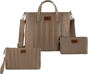 Lee Puffer Tote & Quilted Wristlet Set  Lightweight Combo for Women, Travel & Daily Use
