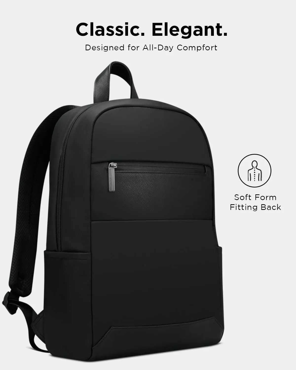 Lenovo Laptop Backpack (B500) -15L Capacity Padded Tablet & Computer Bag with Lock Zipper, Black, 15.6 Inch