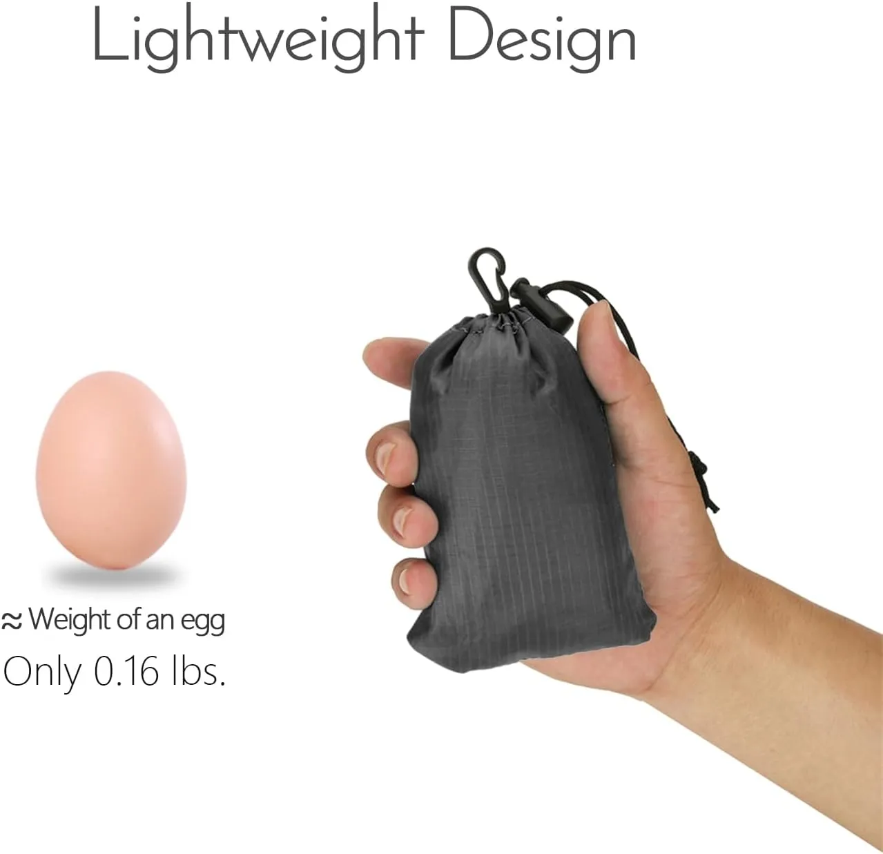 Lightweight Foldable Hiking Backpack, Ultralight Waterproof Travel & Gym Bag for Women Men (Black&Gray)