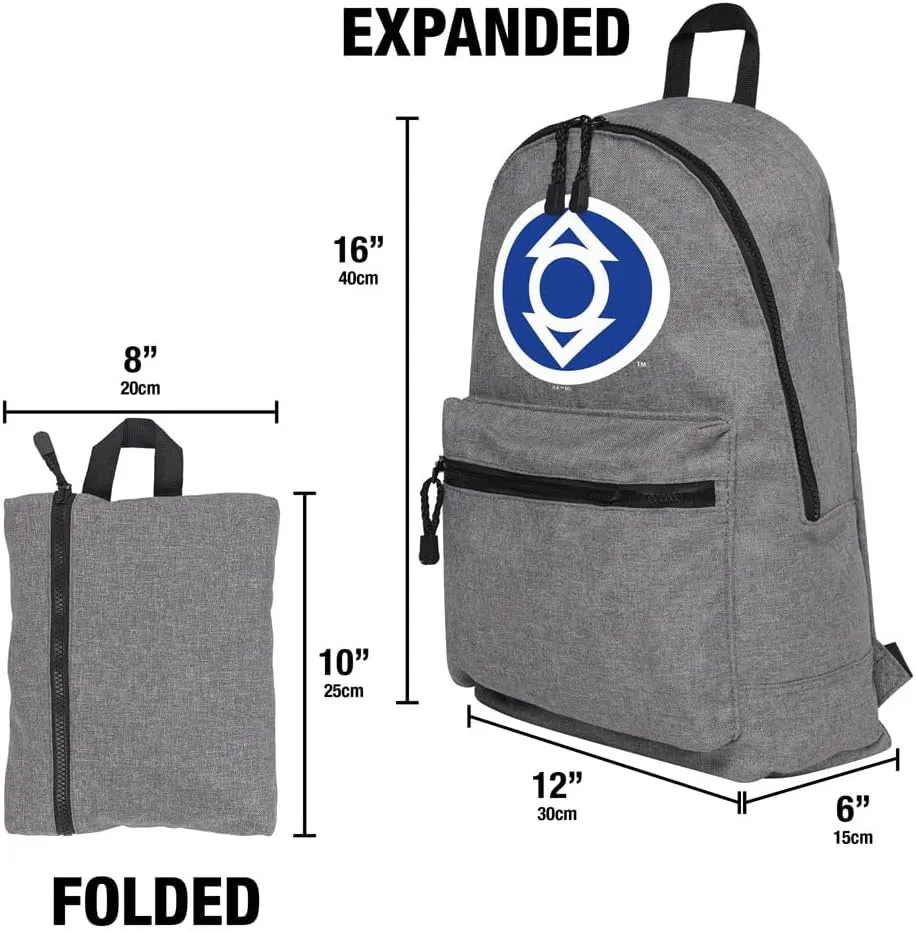 LOGOVISION Green Lantern Core Blackest Night Indigo Lantern Lightweight Backpack for Work School Daily Use Packable for Travel