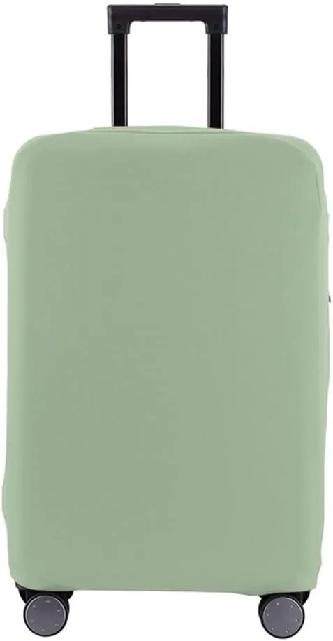 Luggage Cover for Suitcase, Solid Color Business Suitcase Cover Protector Fit 18-29 Inch Luggage, Baggage Covers with Zipper for Travel (Light Green,S(19-21inch suitcase))