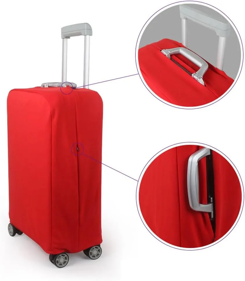Luggage Cover for Suitcase, Solid Color Business Suitcase Cover Protector Fit 18-29 Inch Luggage, Baggage Covers with Zipper for Travel (Light Green,S(19-21inch suitcase))
