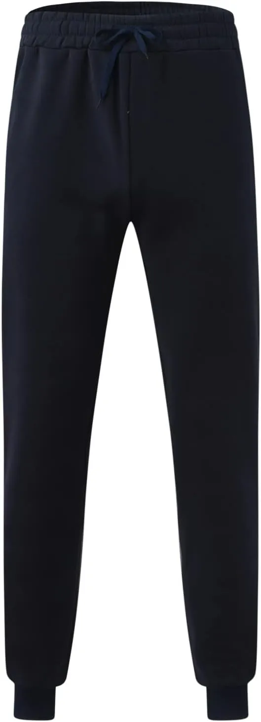 Mens Sweatpants Athletic Cargo Pants for Men Relaxed Fit Multiple Pockets Outdoor Straight Trouser Baggy Big and Tall