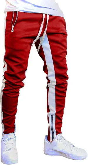 Mens Workout Cargo Sweatpants Casual Pants Drawstring Sweat Jogging Cargo with Pockets Joggers Long Sports Active for