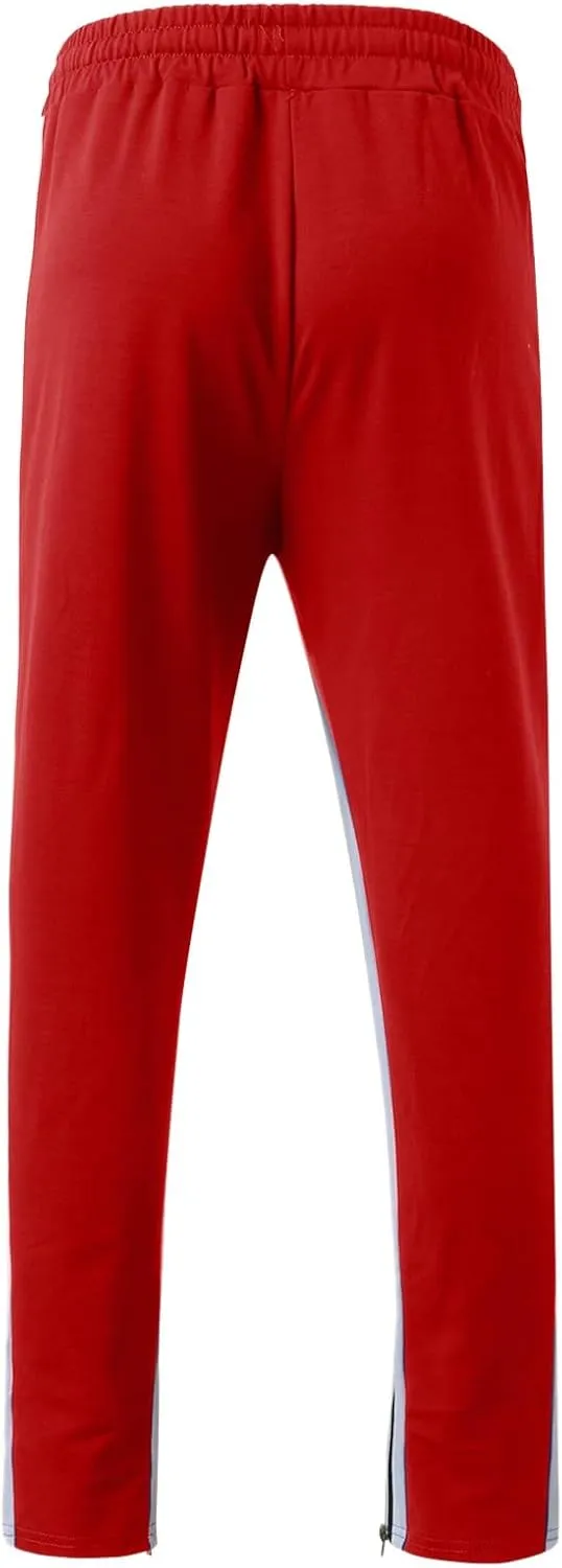 Mens Workout Cargo Sweatpants Casual Pants Drawstring Sweat Jogging Cargo with Pockets Joggers Long Sports Active for
