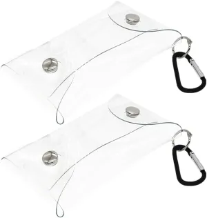 MERRYHAPY 2pcs Bag Multi-function Storage Pouch for Daily Use Compact Outdoor Change Bag for Cosmetics Keys and Small Items