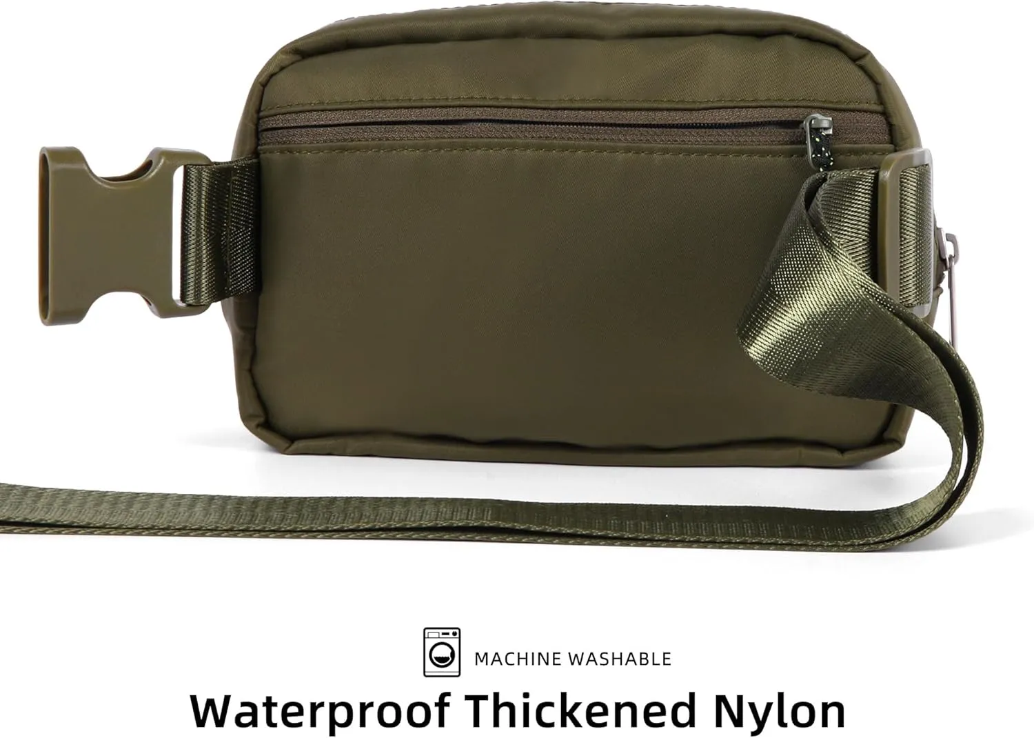 Naiivi Fanny Pack For Teen Girls Belt Bag For Kids With Initial Letter K Crossbody Bag Fashionable Waist Bag Waterproof Nylon Olive Green
