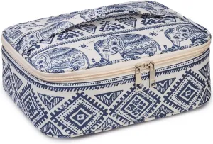 Narwey Travel Makeup Bag Large Cosmetic Bag Makeup Case Organizer for Women
