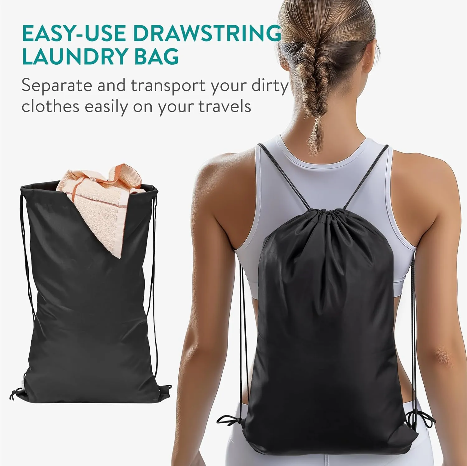 Navaris Compression Packing Cubes Set of 8 - Compressible Travel Bags for Packing Many Sizes - Lightweight Compression Travel Organizer Suitcase Carry On Luggage Backpacks - Black