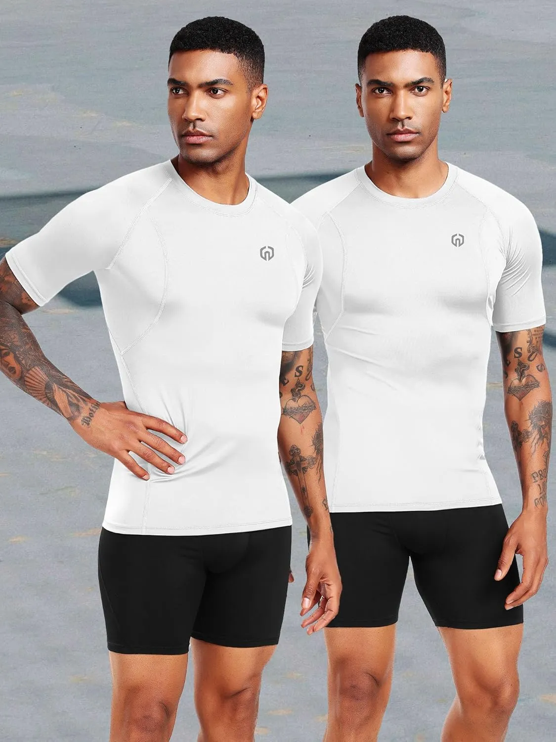 NELEUS Men's 3 Pack Athletic Compression Base Layer Workout Shirt