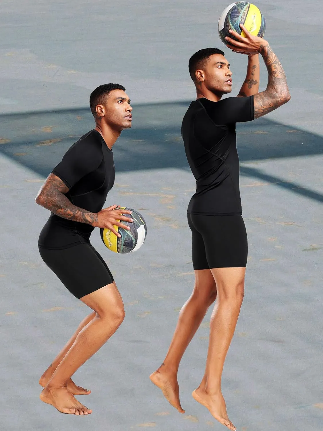 NELEUS Men's 3 Pack Athletic Compression Base Layer Workout Shirt