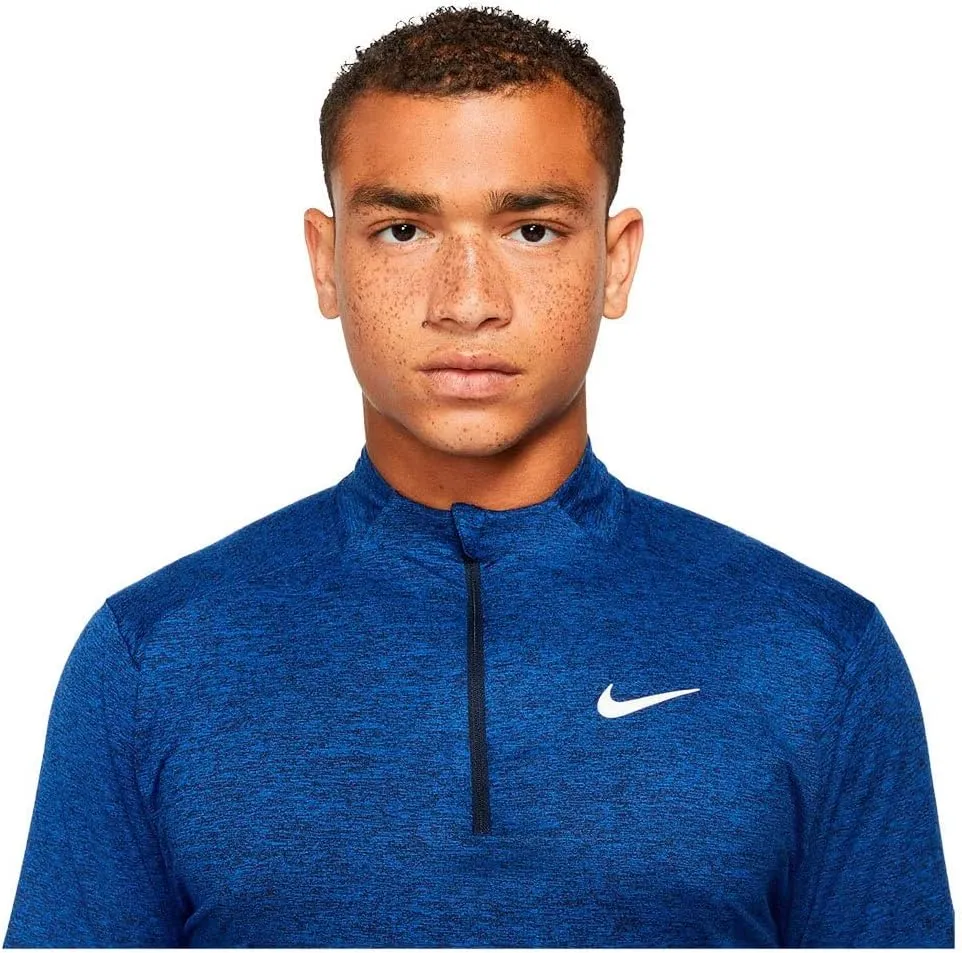 Nike Element Men's Dri-FIT 1/2-Zip Running Top (Obsidian/Game Royal, DD4756-451)