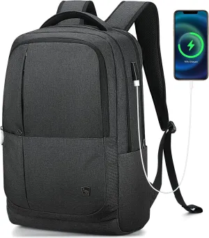 OIWAS Laptop Backpack 17 Inch For Men Business Backpack - Women Travel Daypack - Lightweight Large Backpack (Black)