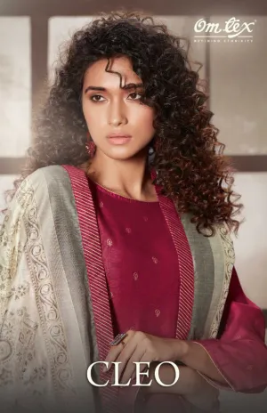 Omtex Presents Cleo Chanderi Silk Designer Salwar Suits