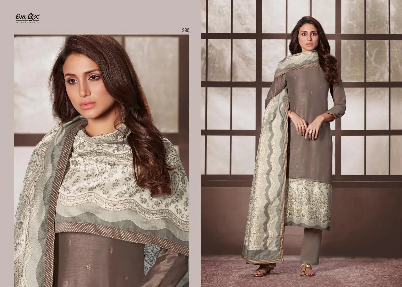 Omtex Presents Cleo Chanderi Silk Designer Salwar Suits