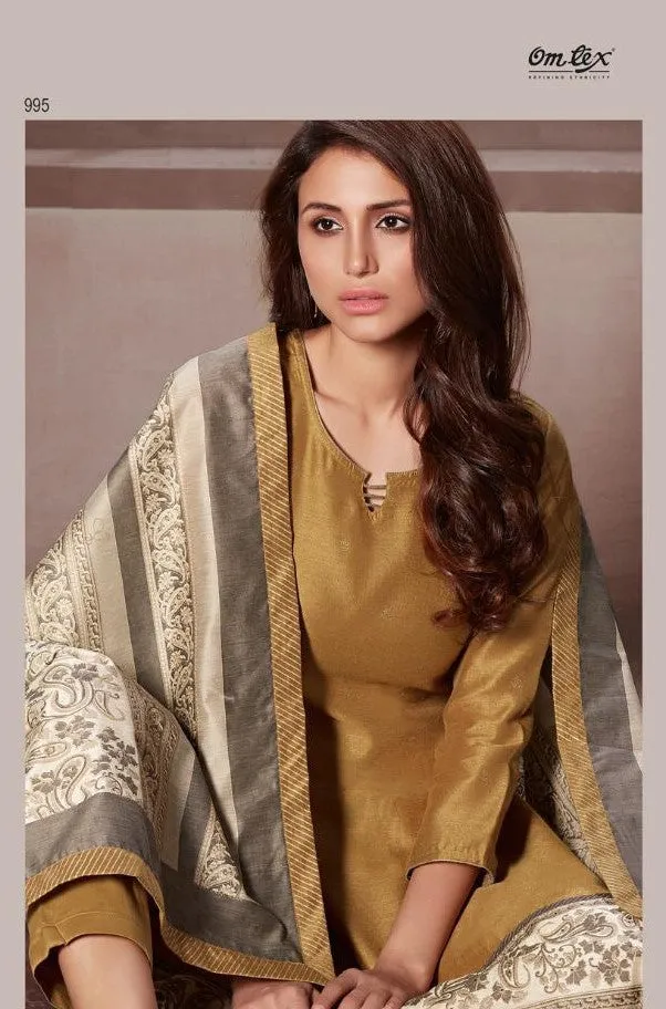 Omtex Presents Cleo Chanderi Silk Designer Salwar Suits