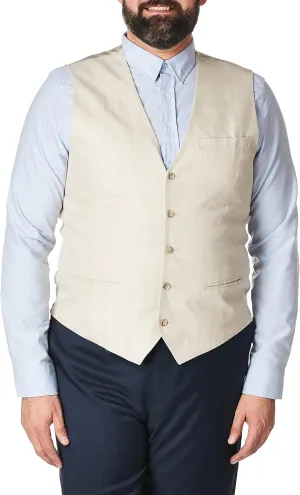 Perry Ellis Men's Linen Suit Vest