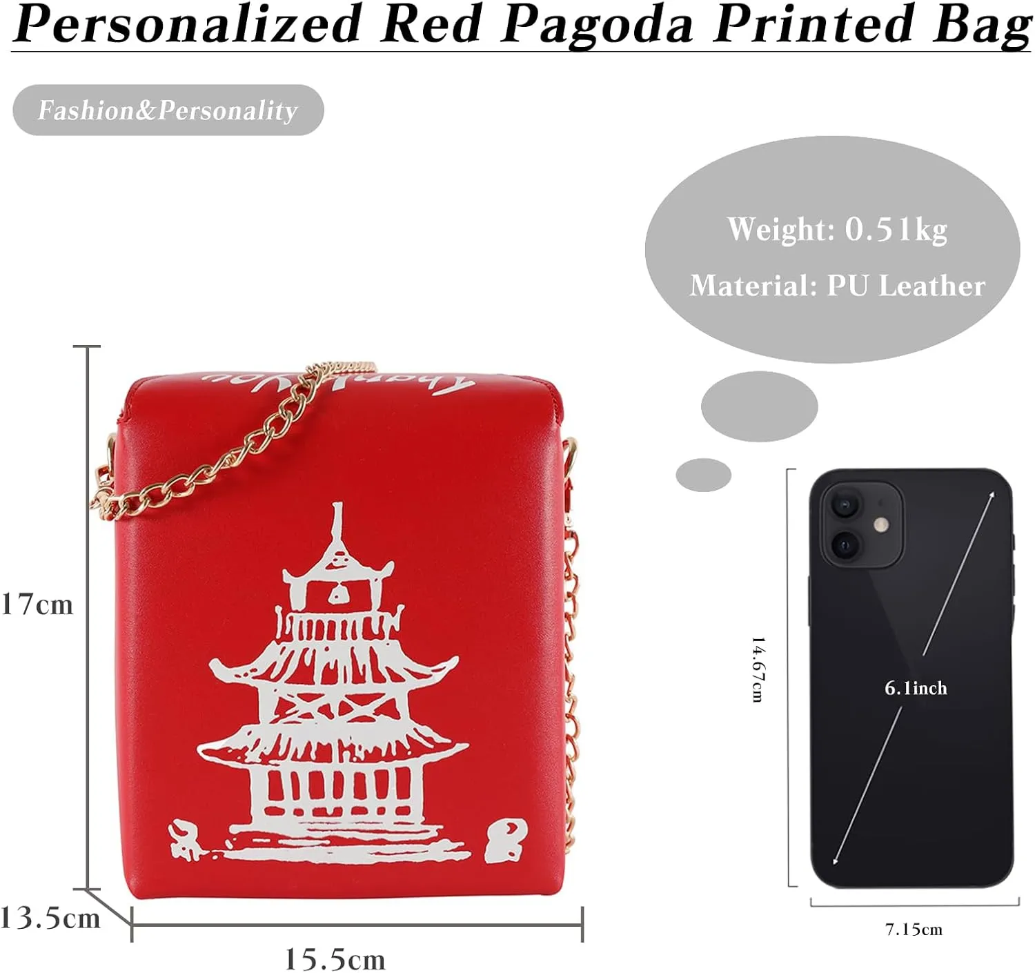 PORRASSO Women Crossbody Bag Handbag Fashion Shoulder Bag Ladies Satchel with Two Strap for Work Travel Daily Use Red