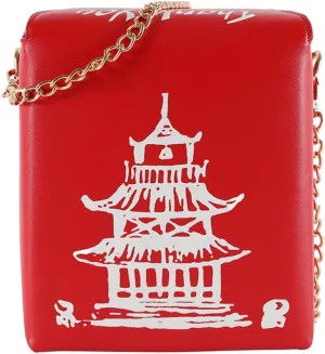 PORRASSO Women Crossbody Bag Handbag Fashion Shoulder Bag Ladies Satchel with Two Strap for Work Travel Daily Use Red
