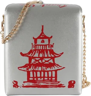 PORRASSO Women Crossbody Bag Handbag Fashion Shoulder Bag Ladies Satchel with Two Strap for Work Travel Daily Use Silvery
