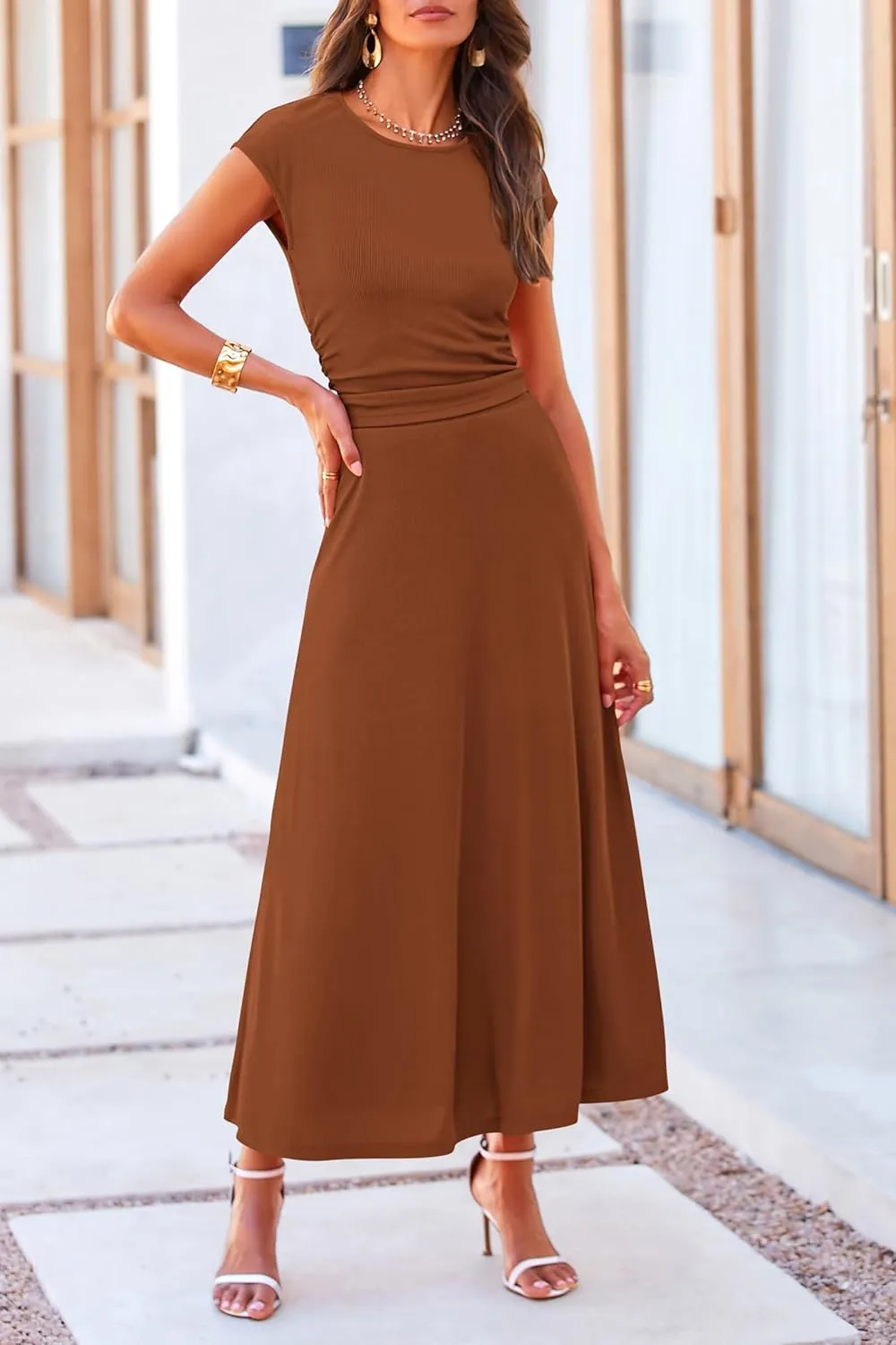 PRETTYGARDEN Summer Two Piece Skirt Set for Women 2025 Dressy Casual Knit Matching Travel Spring Vacation Lounge Outfits