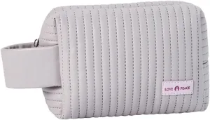 "Lavender Love Cosmetic Bag - Small, Portable & Aesthetic Makeup Pouch, Ideal for Travel & Daily Use, Light Purple