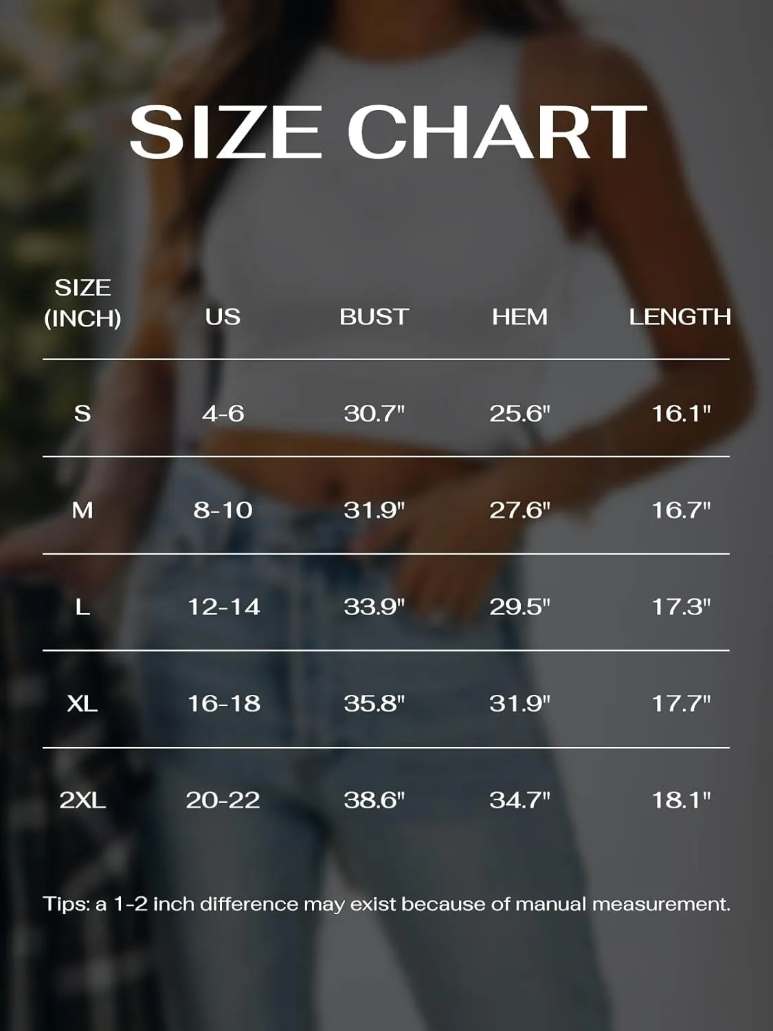 REORIA Butsmooth Women's Sleeveless Halter Neck Double Lined Casual Basic Crop Tank Tops