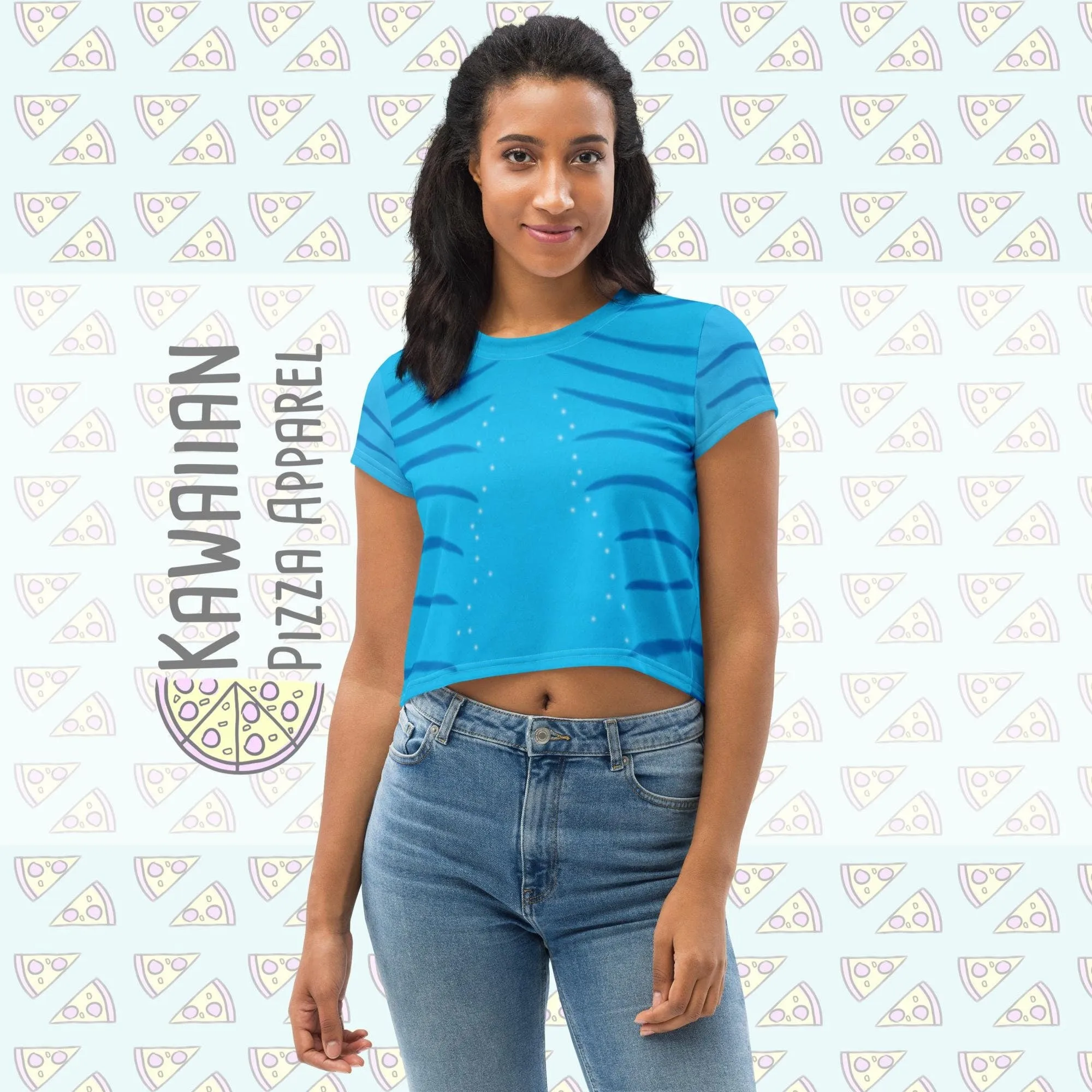 RUSH ORDER: All-Over Print Avatar Inspired Crop Tee