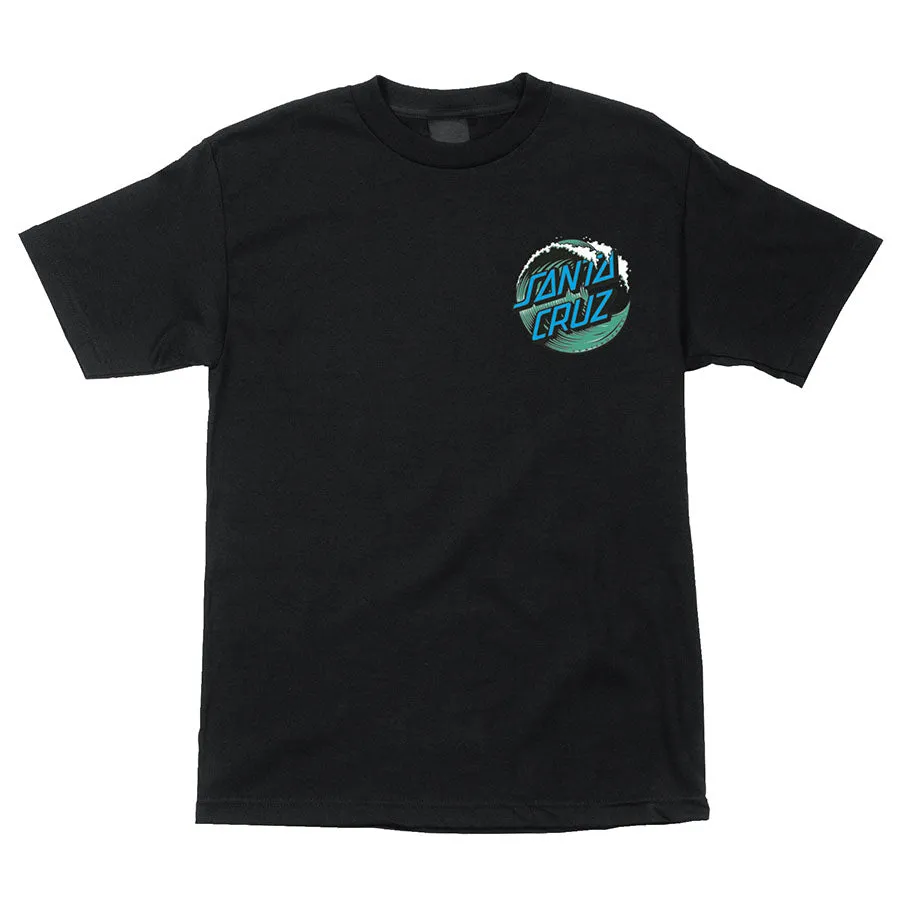 Santa Cruz Wave Dot Tee - Black