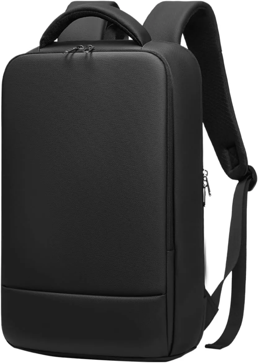 Slim Laptop Backpack for Men 15.6 inch Business Computer Backpack with Compartment Waterproof Anti-Theft Aesthetic Compact Bag for Travel Work College