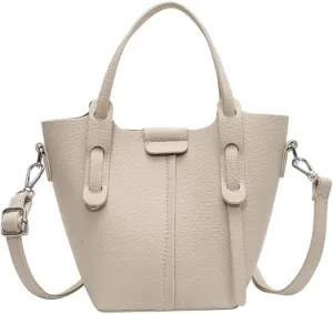 Small Tote Purse for Women Girls Designer Shoulder Bag Leather Crossbody Purse Top Handle Bag Bucket Bag for Daily Use