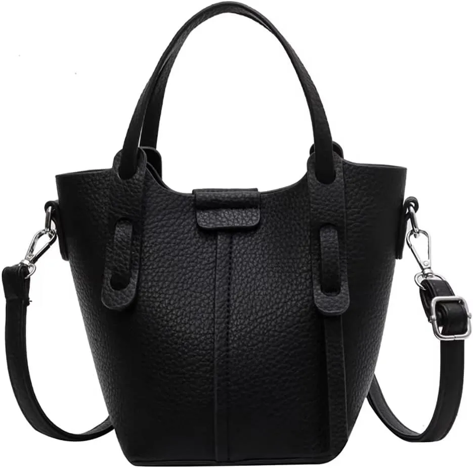Small Tote Purse for Women Girls Designer Shoulder Bag Leather Crossbody Purse Top Handle Bag Bucket Bag for Daily Use