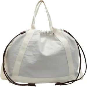 Solid Color Tote Bag for Women Everyday Work Hobo Nylon Large Crossbody Bag Purse for Travel Sport Daily Use