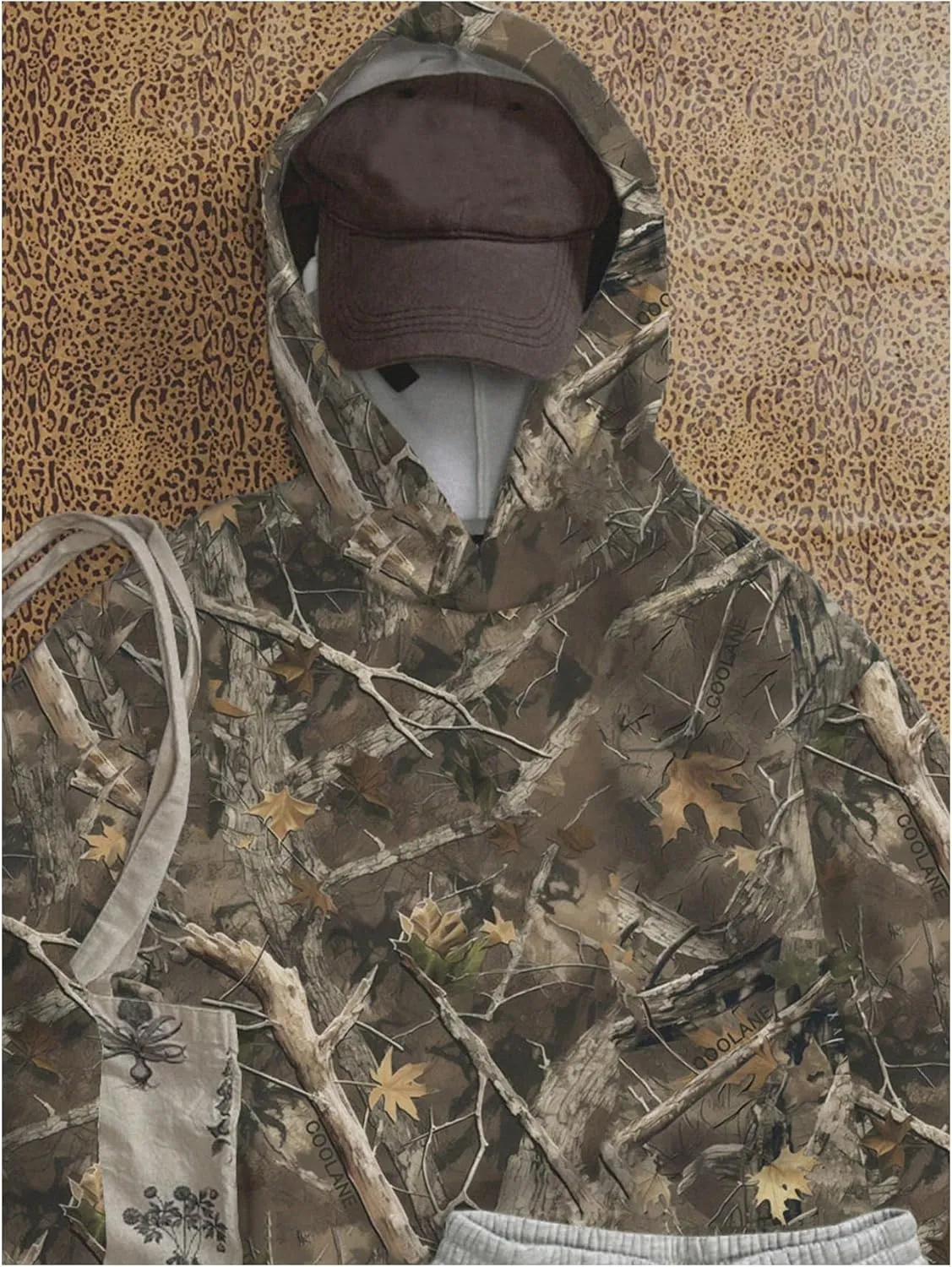 SOLY HUX Women's Camo Hoodie Long Sleeve Maple Leaf Print Hooded Sweatshirt Pullover Tops