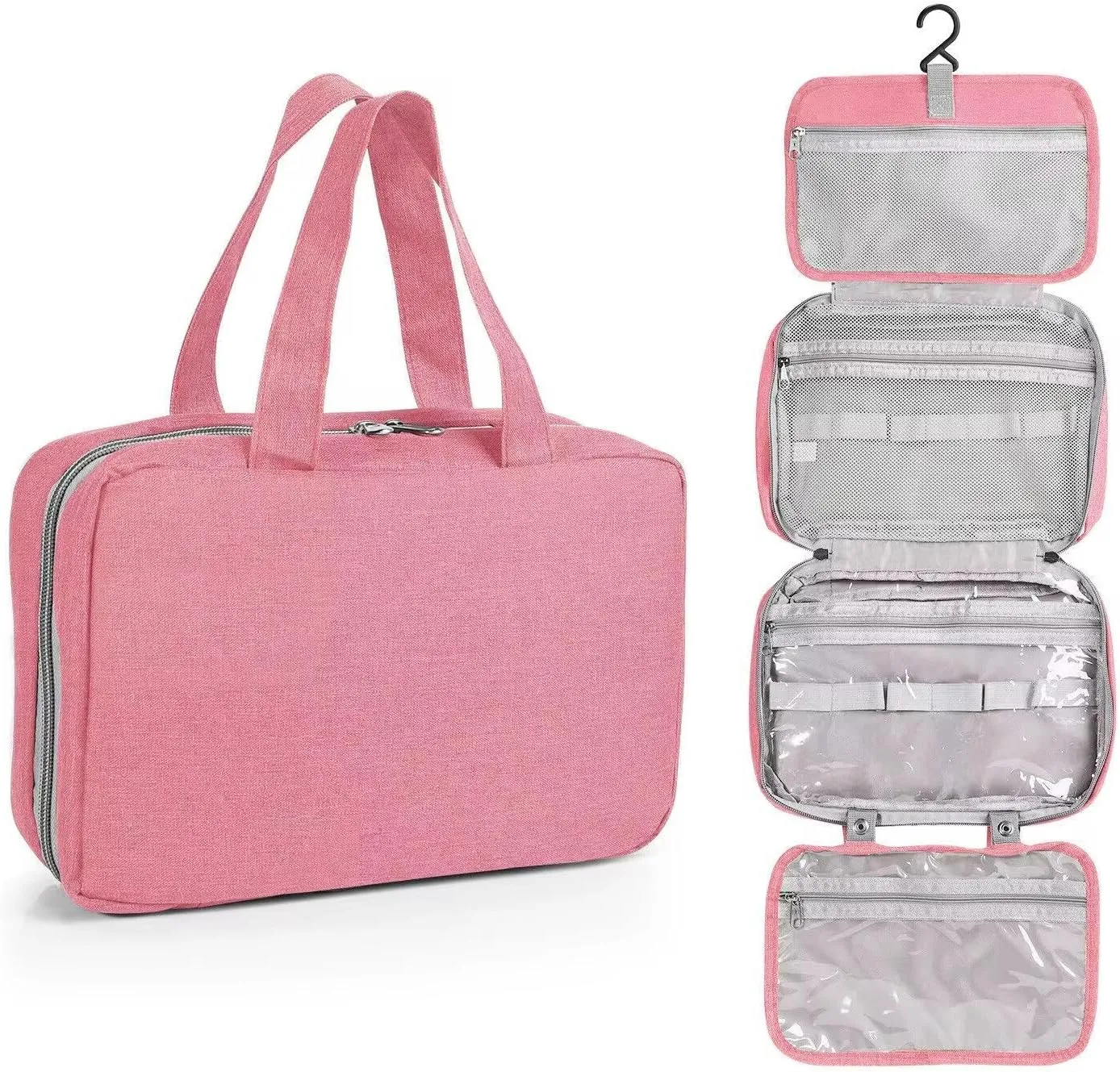 Spark Living-Travel Toiletry Bag for Women  Stylish, Lightweight, and Waterproof Makeup Organizer for Vacations, Work Trips & Daily Use