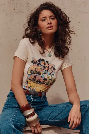SPELL Coastline Cruisin' Shrunken Tee in Vintage Cream