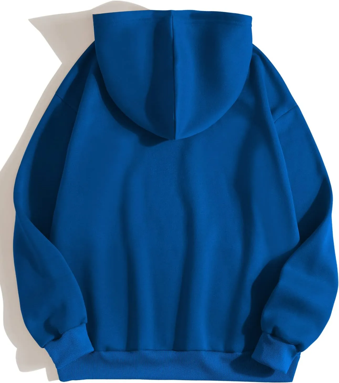 SweatyRocks Women's Casual Long Sleeve Drop Shoulder Oversized Pullover Hoodie Sweatshirt Tops