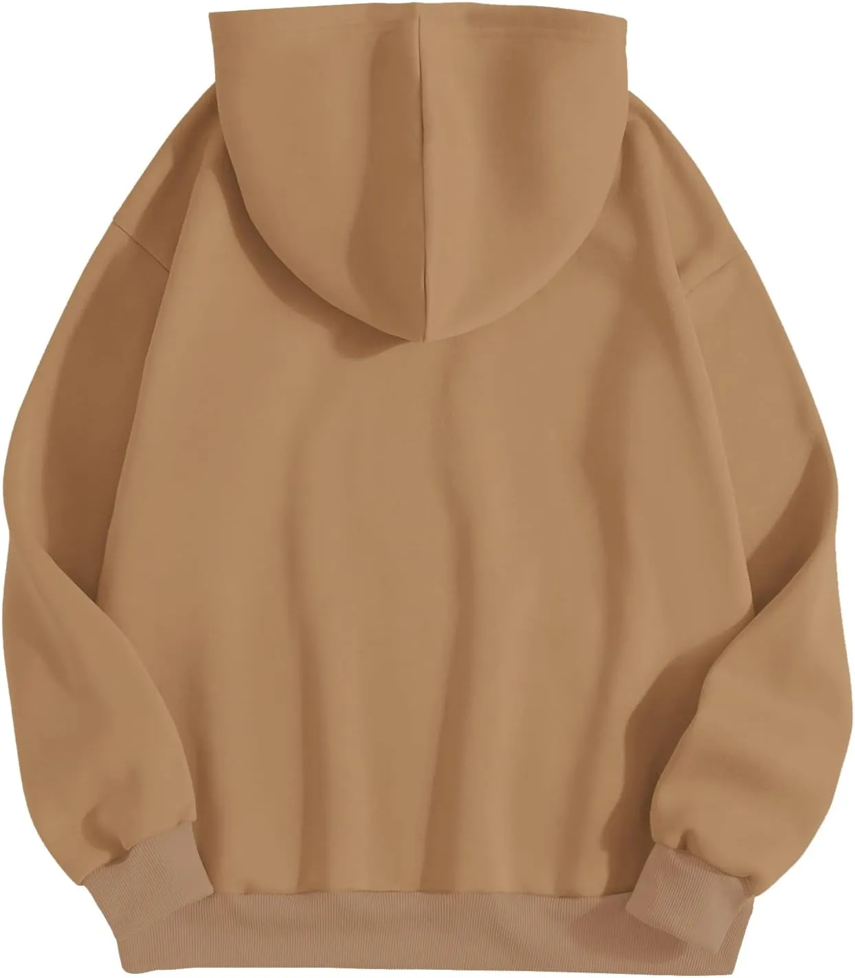 SweatyRocks Women's Casual Long Sleeve Drop Shoulder Oversized Pullover Hoodie Sweatshirt Tops