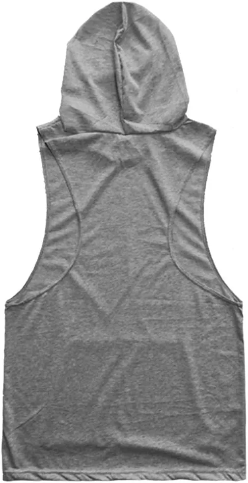 SZKANI Mens Skull Print Sleeveless Fitness Vest Bodybuilding Stringers Workout Tank Tops