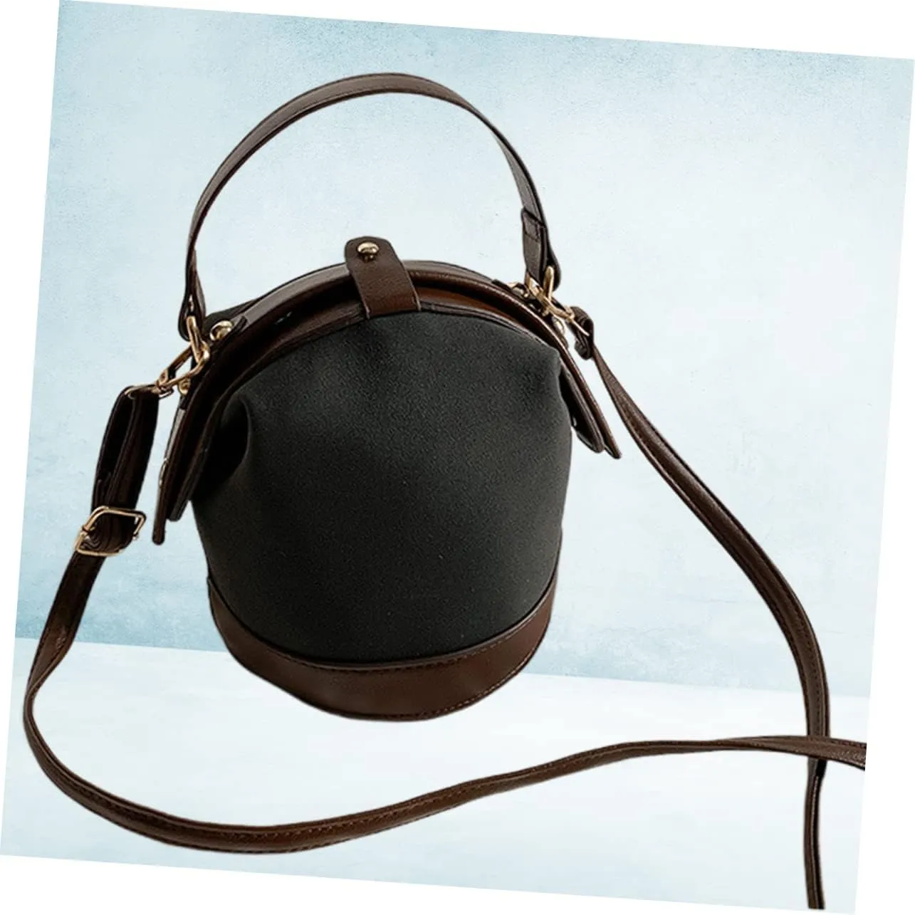 TENDYCOCO Elegant Frosted Grain Women's Tote Bag Purse Lightweight Messenger Bag for Women Stylish Shoulder Bag Rivet Design Daily Use Black