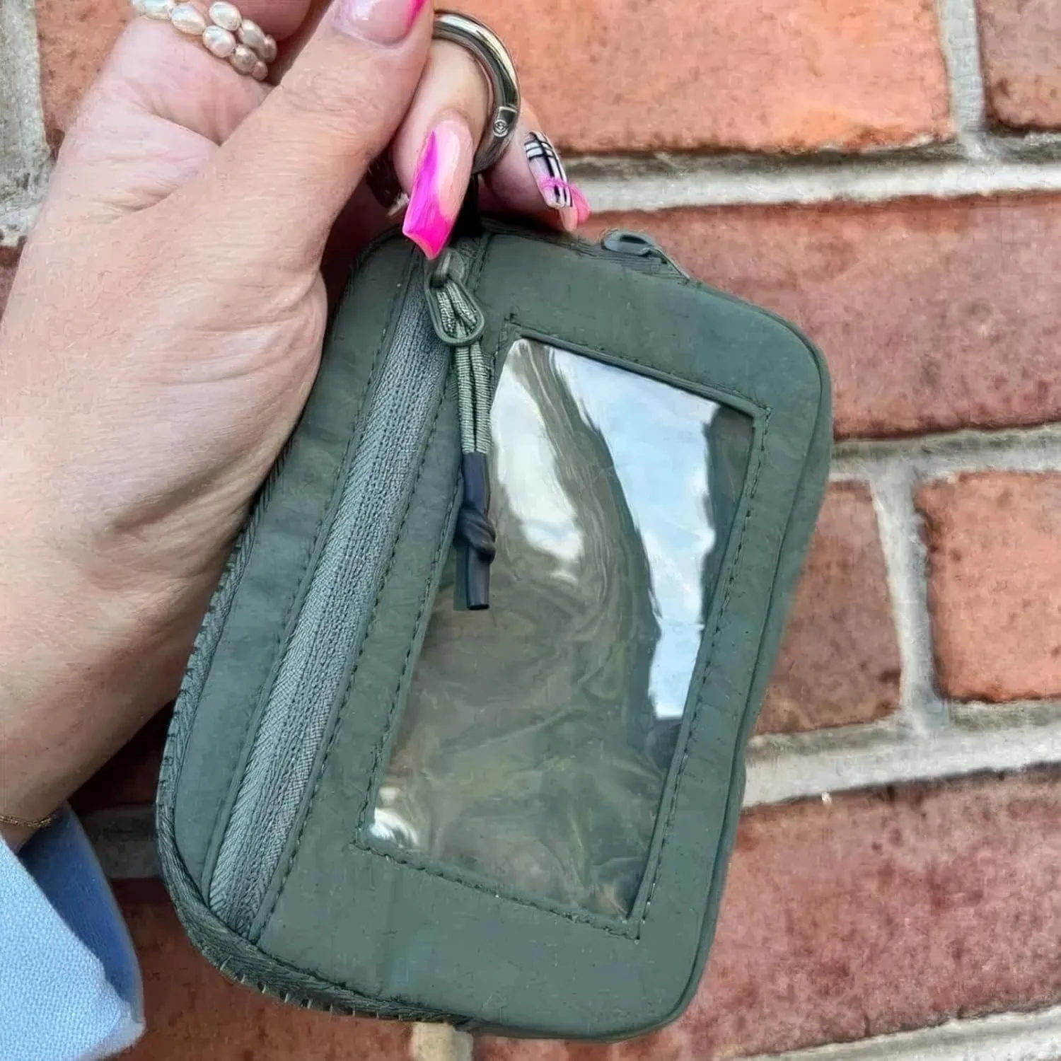The Iris' Wallet, 2024 New Iris Keychain Wallet, Pouch Wristlet Zip Card Case with ID Window (6PCS)