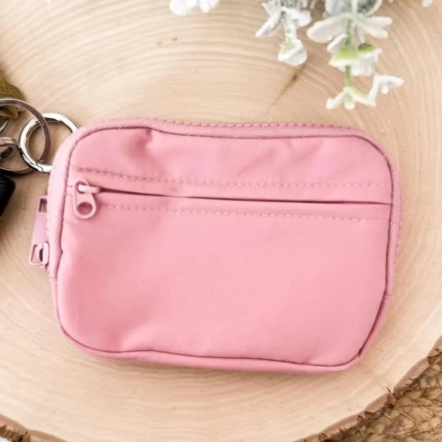 The Iris' Wallet, 2024 New Iris Keychain Wallet, Pouch Wristlet Zip Card Case with ID Window (6PCS)